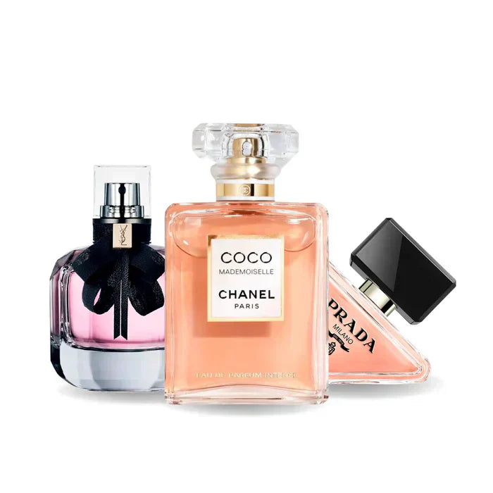 Kit Natal - 3 Perfumes Prada Prada PARADOXE, COCO MADEMOISELLE e MON PARIS 100ml