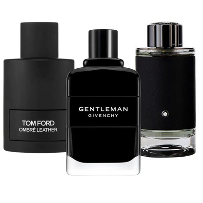 Kit Natal - 3 Perfumes Tom Ford Ombre Leather, Givenchy Gentleman, e Montblanc Explorer 100ml