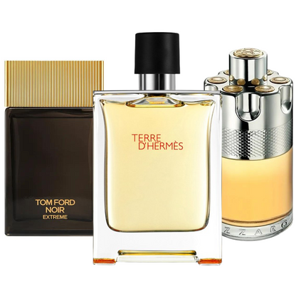 Kit Natal - 3 Perfumes Terre de’Herme, Azzaro Wanted,yTom Ford Noir Extreme 100ml
