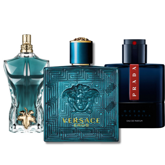 Kit Natal - 3 Perfumes Prada Luna Rossa, Versace Eros, Le Beau (Eau de Parfum)